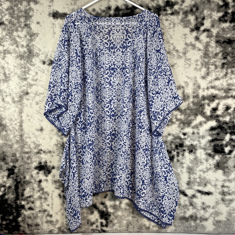 Lands End Pullover Tunic Cover Layer Women's Size Small Beach Pool Blue‎ - Picture 2 of 8